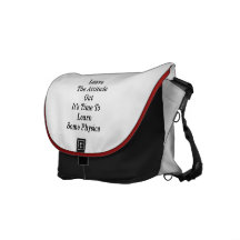 Leave The Attitude Out It's Time To Learn Some Phy Courier Bag