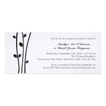 Leaved Black Branches Invites