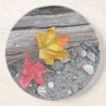 Leaves Adrift Beverage Coasters