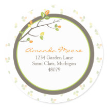 Leaves and Branches Address Label/Favour Sticker