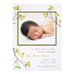 Leaves and Branches Birth Announcement