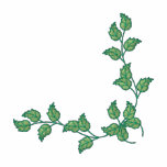 Leaves embroidered shirts