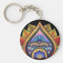 Leaves Keychain