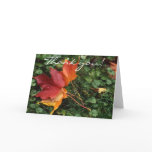 Leaves Landscape - Thank you! Cards