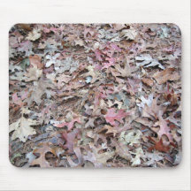 Leaves on the ground mouse mats