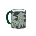 Leaves With Droplets mugs