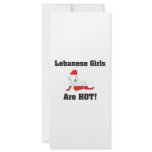 Lebanese Girls Are Hot Custom Rack Cards
