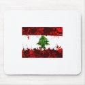 Lebanon Flag mousepads