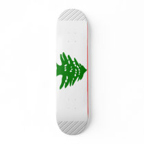 Lebanon Flag Skate Board