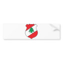 Lebanon Official Coat Of Arms Heraldry Symbol bumper stickers