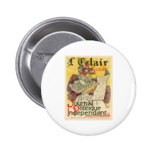 L'Eclair Journal Politique Independent Pinback Buttons