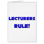 Lecturers Rule! cards