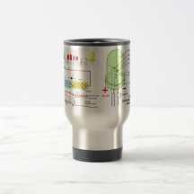 LED Light Emitting Diode Schematic Coffee Mugs