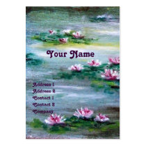 LEDA,LAKE AND WATERLILIES BUSINESS CARDS