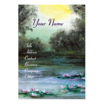 LEDA,LAKE AND WATERLILIES BUSINESS CARDS