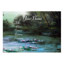 LEDA,LAKE AND WATERLILIES BUSINESS CARDS