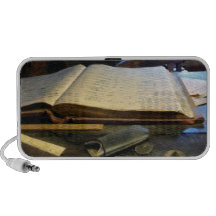 Ledger and Eyeglasses Speaker System