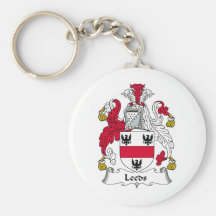 Leeds Family Crest Key Chain