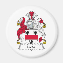 Leeds Family Crest Magnet