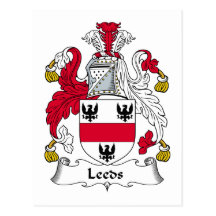 Leeds Family Crest Postcards