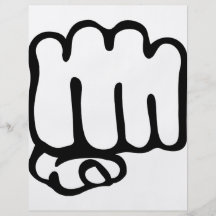 left fist icon flyer