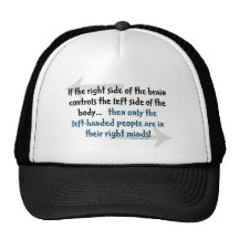 Left-handed people hat