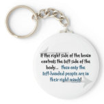 Left-handed people keychains