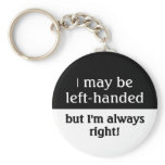 Left-handed people keychains