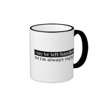 Left-handed people mug