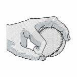Left-handed Pitcher's Grip embroidered shirts