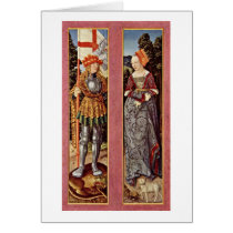 Left:St George Right:St.Agnes By Hans Baldung Cards