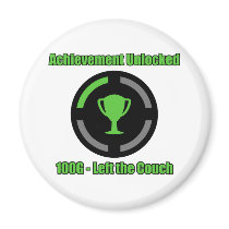 Left the Couch - Achievement Unlocked Fridge Magnets