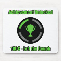 Left the Couch - Achievement Unlocked Mousepad
