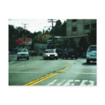 Left Turn Car Post Card