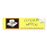 LeftOvers Happen bumper stickers