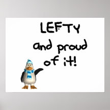 Lefty and Proud of it! Left handed funny sayings Print