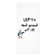 Lefty and Proud of it! Left handed funny sayings Personalized Rack Card