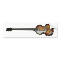 LEFTY VIOLIN BASS bumper sticker
