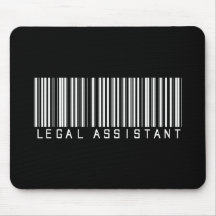 Legal Assistant Bar Code Mouse Mat