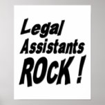 Legal Assistants Rock! Poster Print
