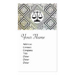 LEGAL OFFICE, ATTORNEY DAMASK BUSINESS CARD