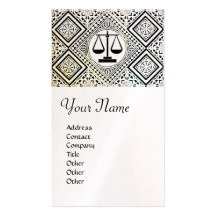 LEGAL OFFICE, ATTORNEY DAMASK monogram ,pearl Business Card Templates
