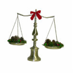 Legal Scales Christmas Ornament photo sculptures