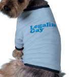 Legalise gay baby blue pet clothing