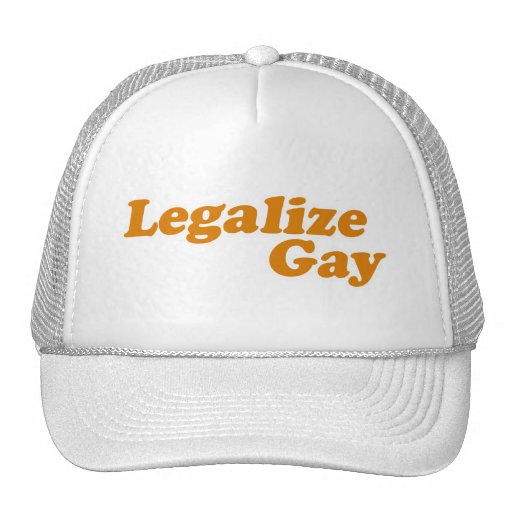 Legalise Gay Trucker Hats