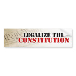 Legalise The Constitution bumper stickers