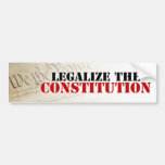 Legalise The Constitution Bumper Stickers