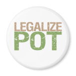 legalize pot refrigerator magnet