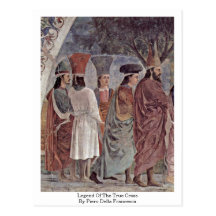 Legend Of The True Cross By Piero Della Francesca Postcards