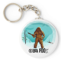 Legendary Yeti Bigfoot Big Foot Gifts Customise Keychain
